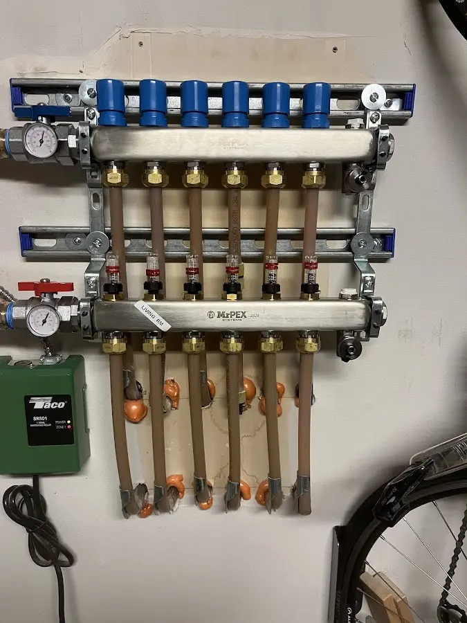 Plumber performing Leak Detection at a residential property in Orangeville